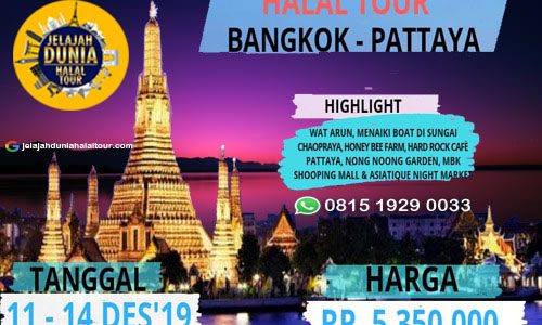 Bangkok Pattaya Halal Tour
