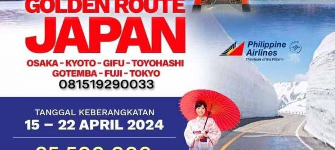 Halal Tour Jepang 2024 Golden Route