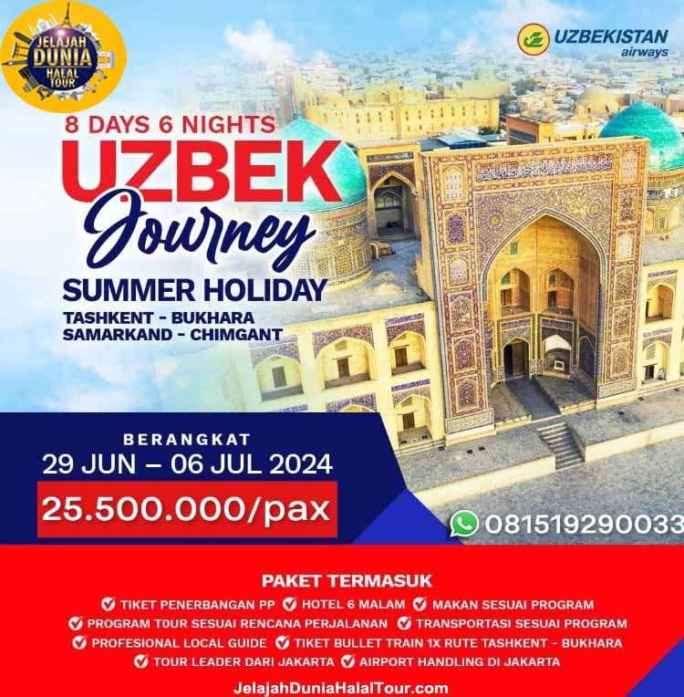 wisata halal uzbekistan 2024